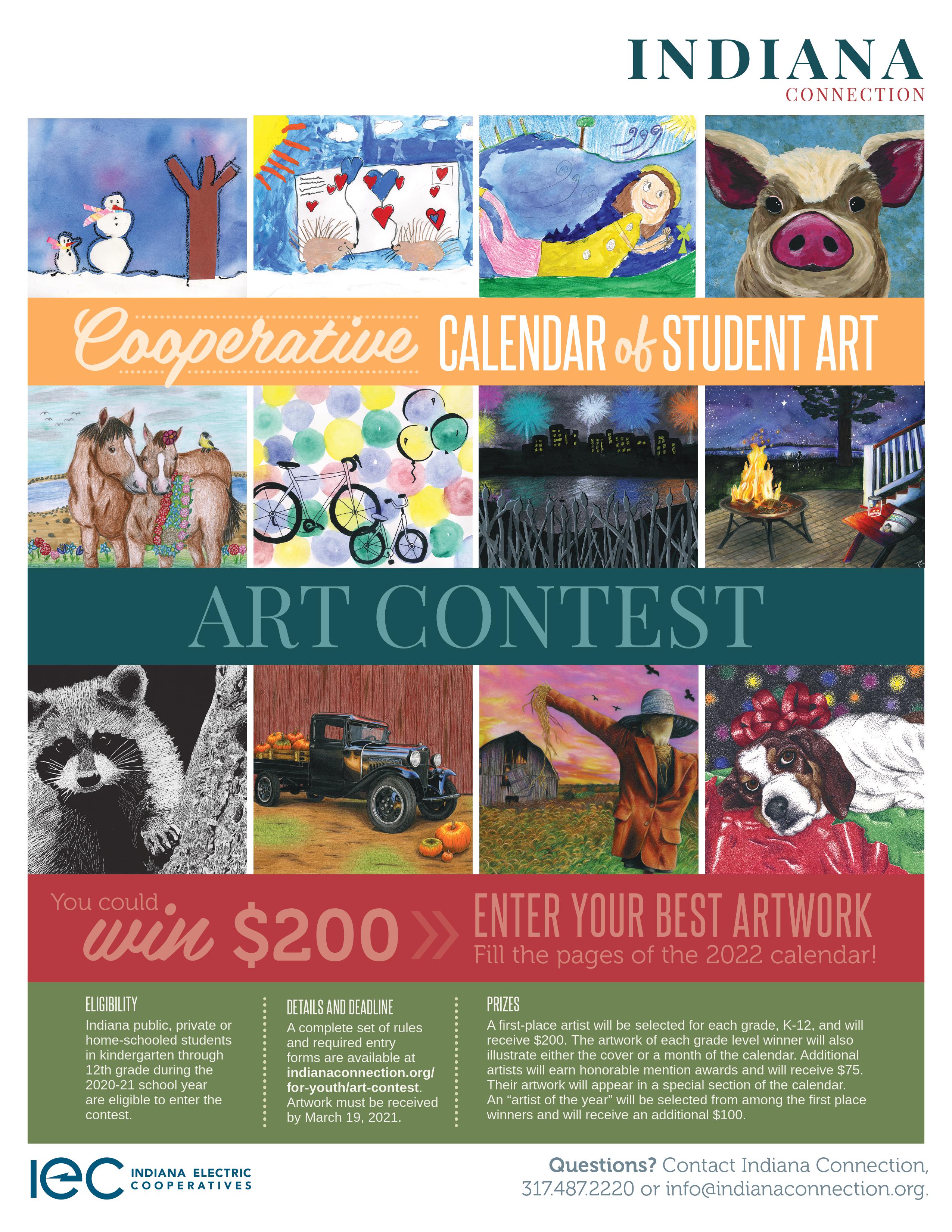 Cooperative Calendar of Student Art Contest Noble REMC